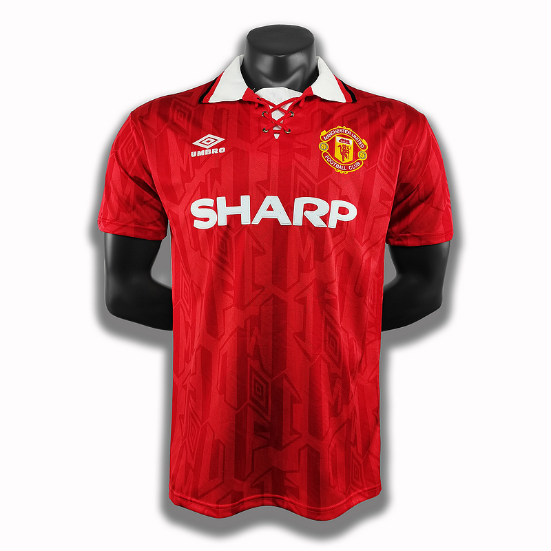 Man United Retro Jersey 1992/94 Home Football Jersey Soccer Shirt