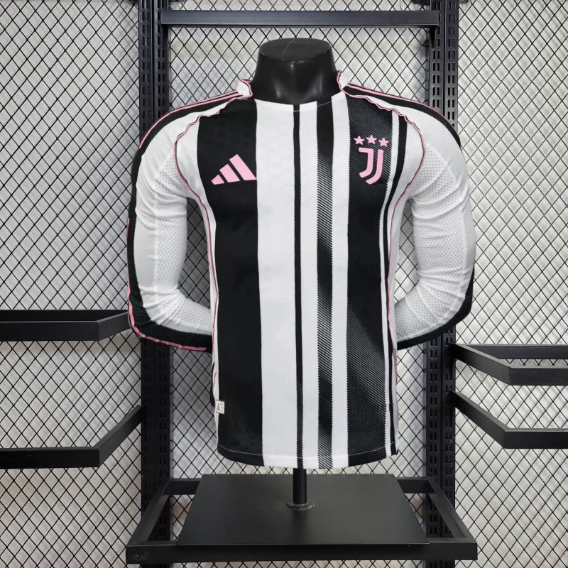 Player Version JUV Jersey 25/26 Home Long Sleeves Football Kit Soccer Jersey