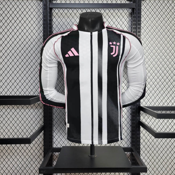Player Version JUV Jersey 25/26 Home Long Sleeves Football Kit Soccer Jersey