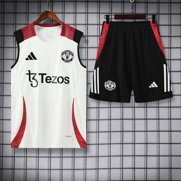 Man United Vest Set Training Tracksuits 25/26 Football Kit Soccer Jersey