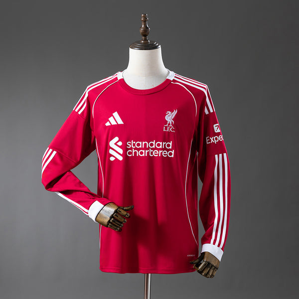 Liver Jersey 25/26 Home Football Kit Long Sleeves