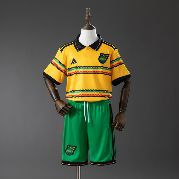 Kids Jamaica Home Jersey 2026 World Cup Football Kit Soccer Jersey