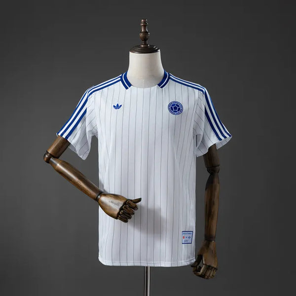 Colombia Terrace Icons T-Shirt White 2026 World Cup Football Kit Soccer Jersey PalmSportss