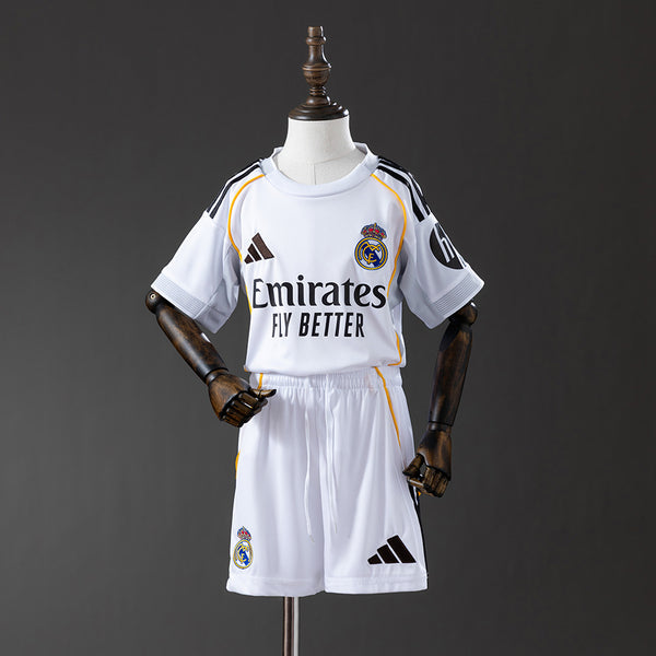 Kids Real Madrid Jersey 25/26 Home Football Kit
