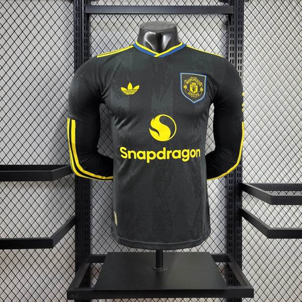 Player Version Man United Jersey 25/26 Third Long Sleeves Football Kit Soccer Jersey