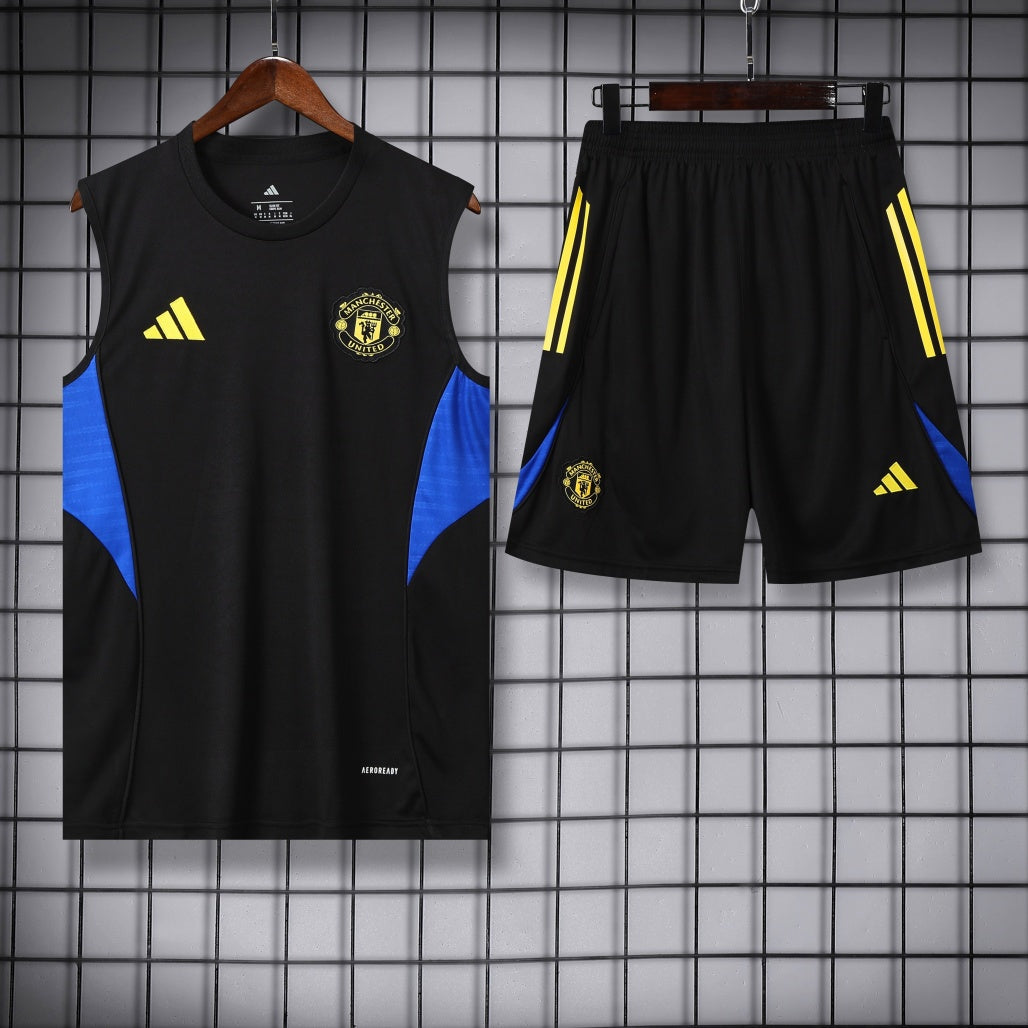 Man United Vest Set Training Tracksuits 25/26 Football Kit Soccer Jersey