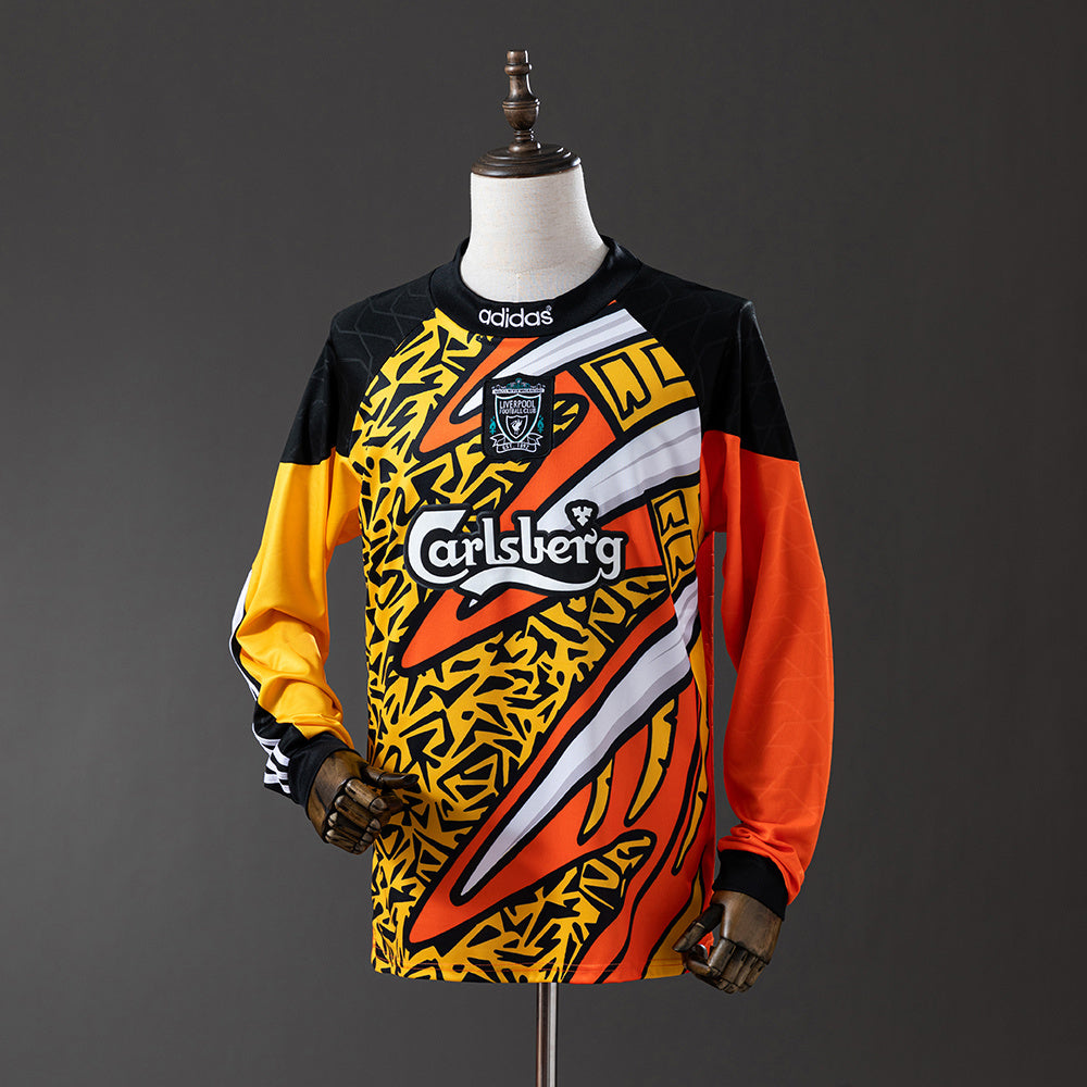 Liver Jersey 1995-96 Goalkeeper Retro Football Kit Long Sleeves