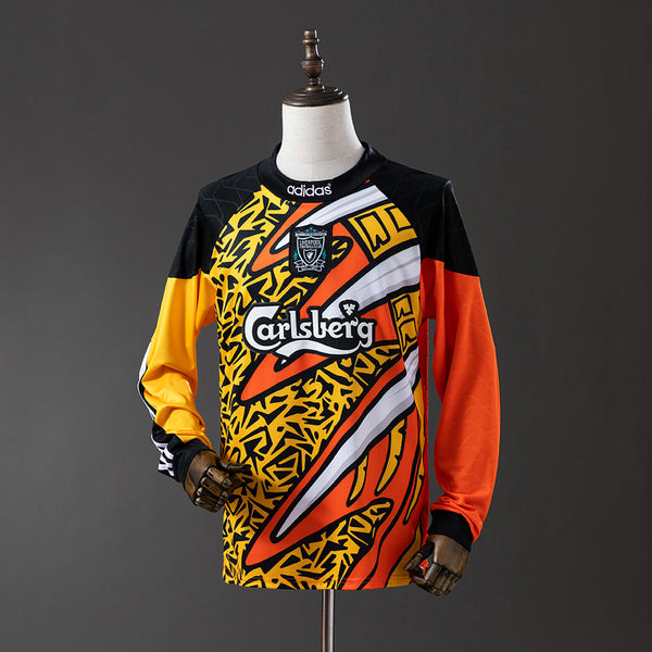 Liver Jersey 1995-96 Goalkeeper Retro Football Kit Long Sleeves