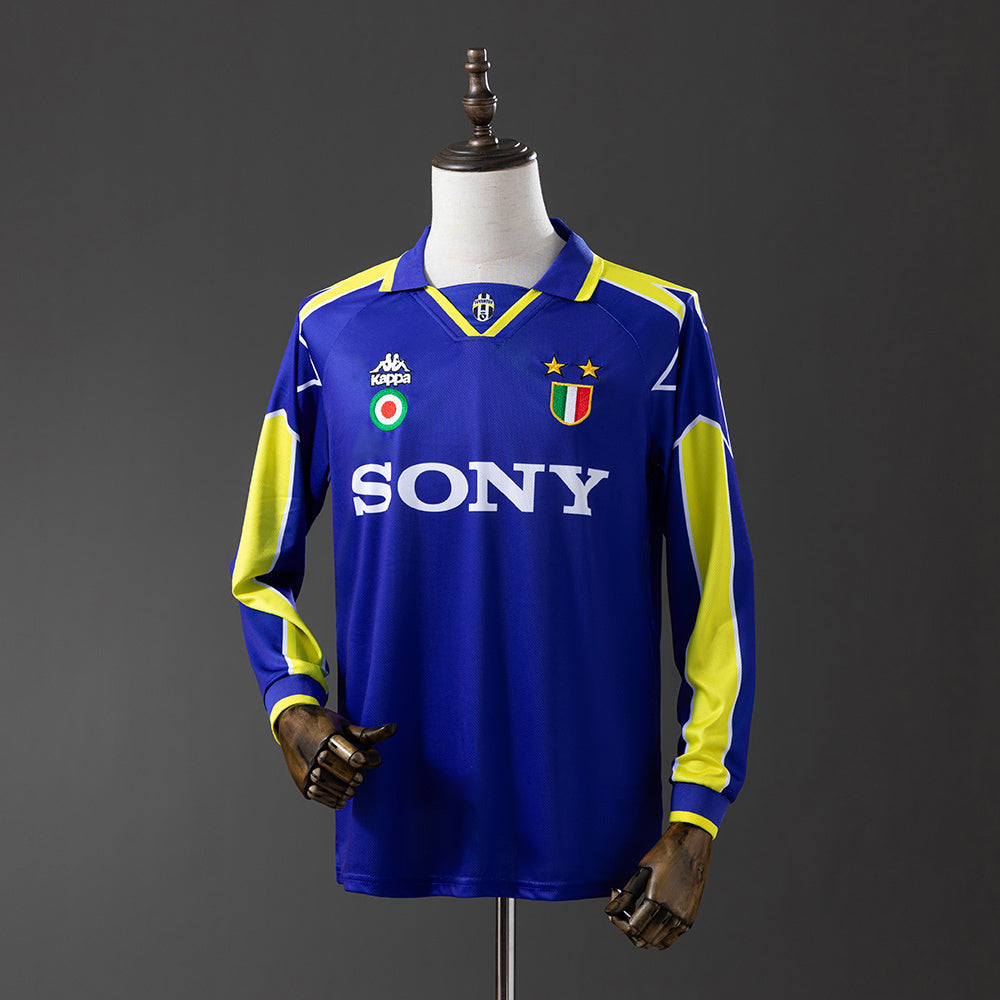 JUV Jersey 1995-96 Away Retro Kit Long Sleeves