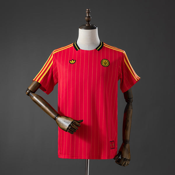 Belgium Terrace Icons T-Shirt Red 2026 World Cup Football Kit Soccer Jersey