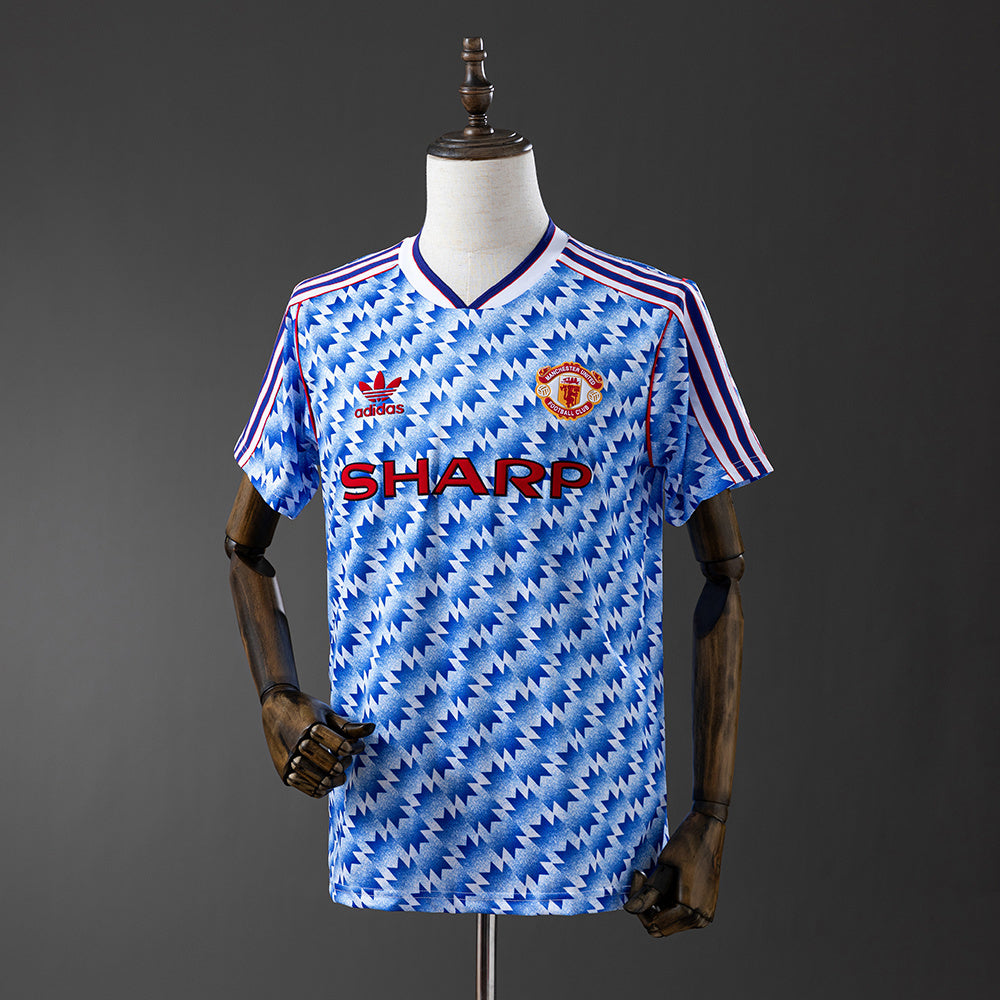Man United Jersey 1990-92 Away Retro Football Kit