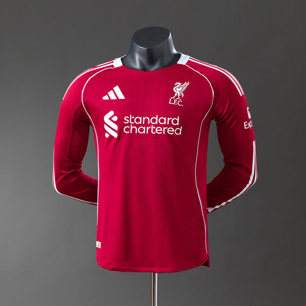 Liver Jersey 25/26 Home Football Kit Player Version Long Sleeves