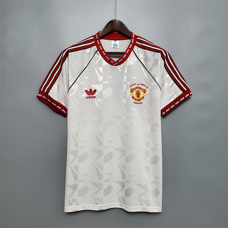 Man United Jersey Away Kit 1991 Retro Football Team Soccer Shirt