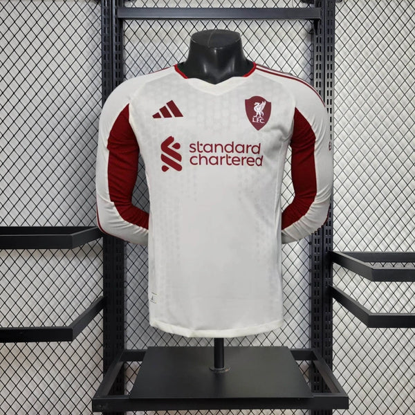 Player Version Liver Jersey 25/26 Away Long Sleeves Football Kit Soccer Jersey