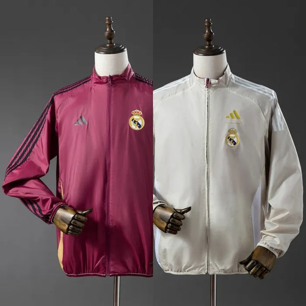 Real Madrid Windbreaker 2025/26 Reversible Football Kit - PalmSportss