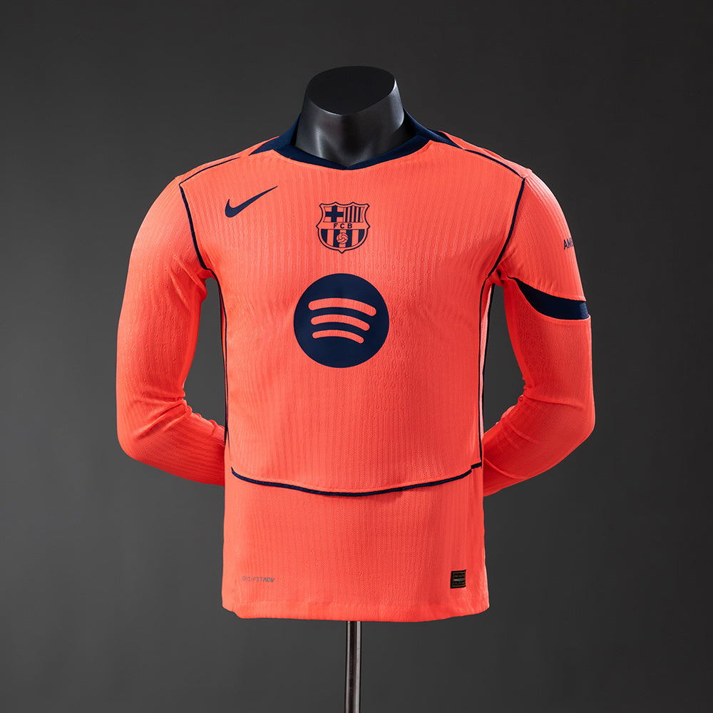 Barcelona Jersey 25/26 Third Football Kit Player Version Long Sleeves