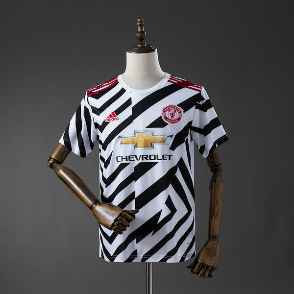 Man United Third Jersey 2020-21 Retro Football Kit Soccer Shirt