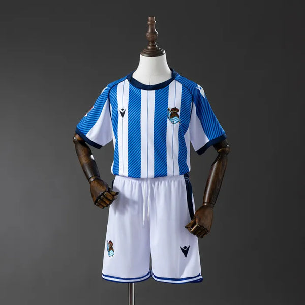 Kids Real Sociedad Jersey 2025/26 Home Football Kit