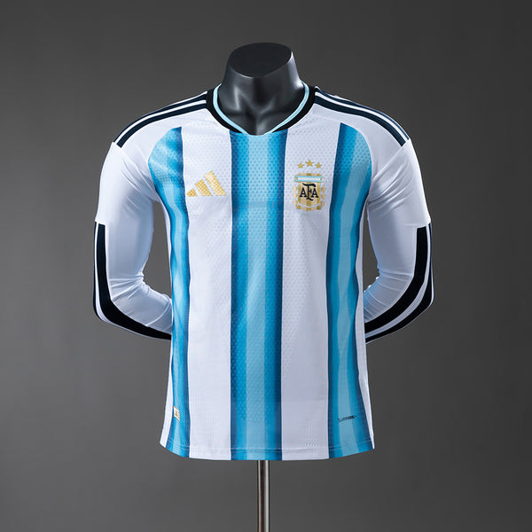 Player Version Argentina Jersey 2026 World Cup Home Football Kit Long Sleeves