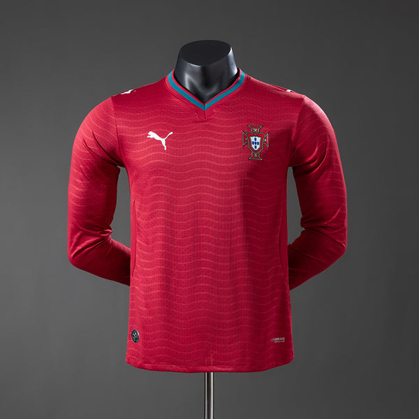 Player Version Portugal Home Jersey 2026 World Cup Long Sleeves Football Kit Soccer Jersey
