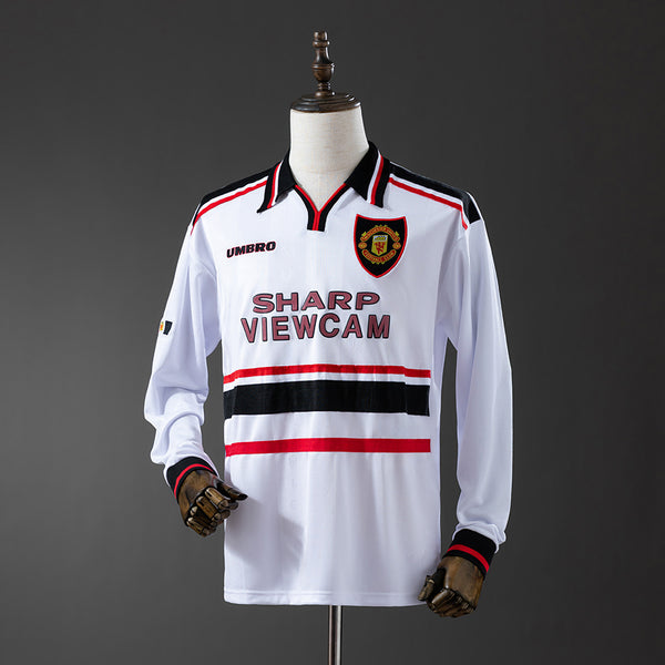 Man United Jersey 1998-99 Away Retro Kit Long Sleeves