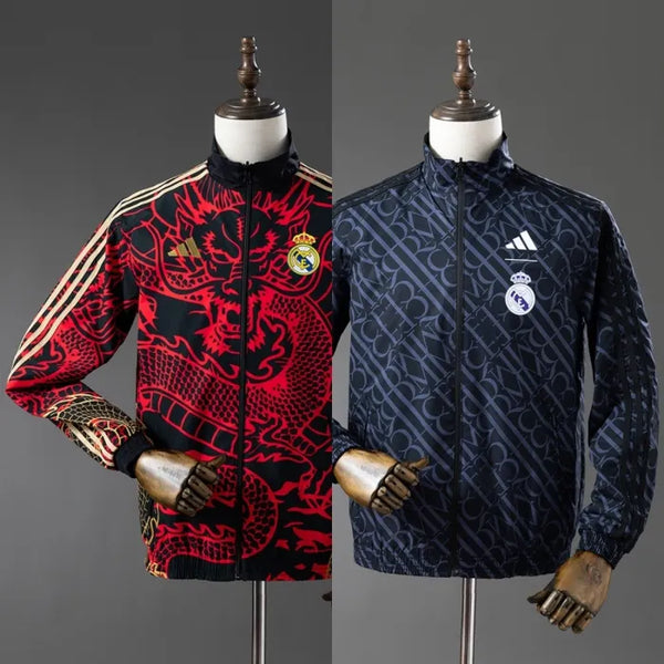 Real Madrid Windbreaker 2025/26 Reversible Football Kit - PalmSportss