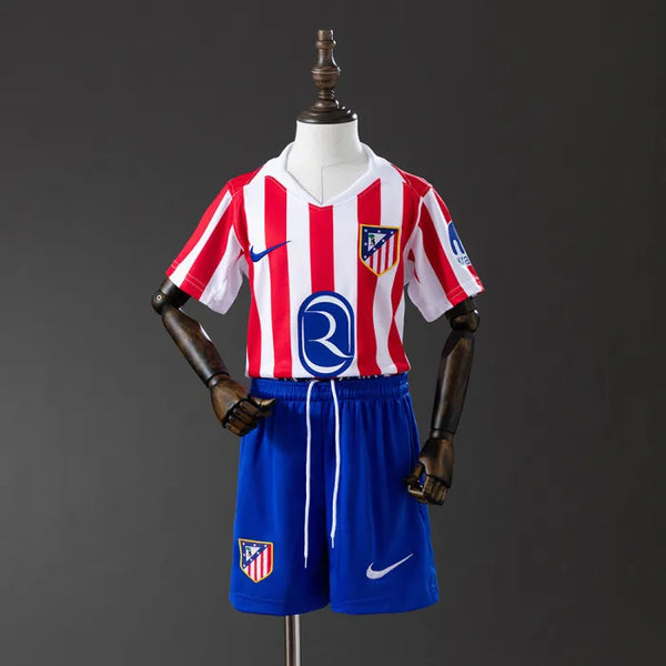 Kids Atletico Madrid Jersey 25/26 Home Football Kit