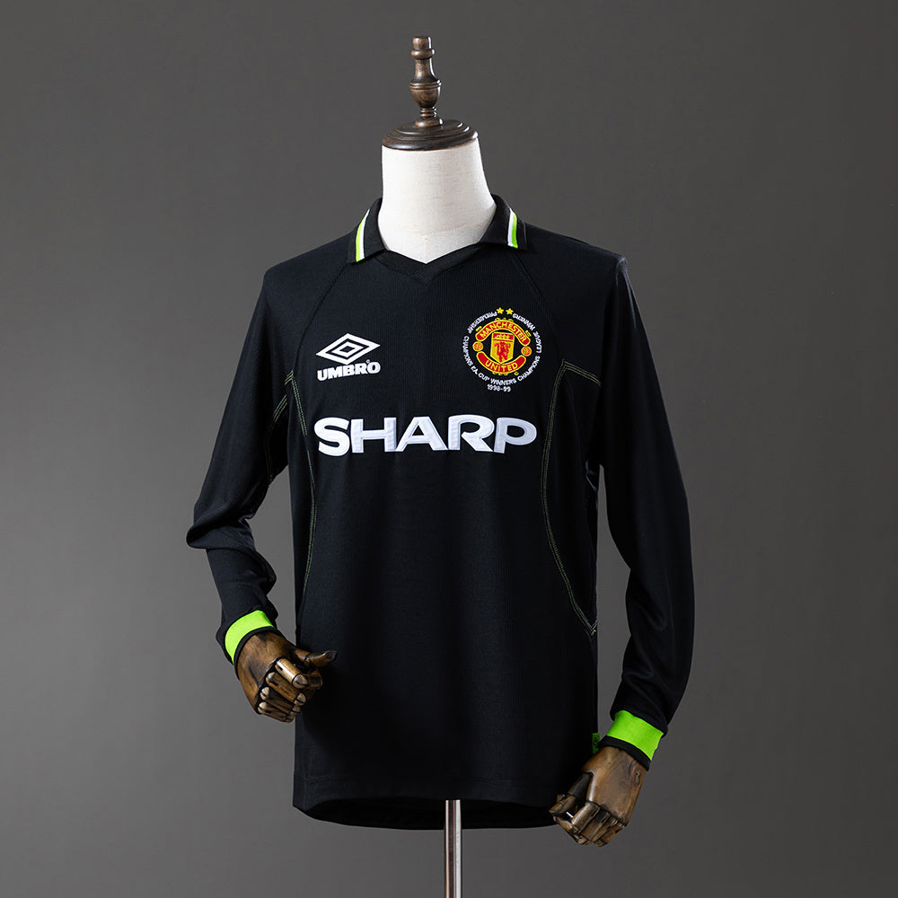 Man United Jersey 1998-99 Third Retro Kit Long Sleeves