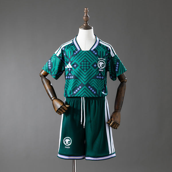 Kids Saudi Arabia Home Jersey 2026 World Cup Football Kit Soccer Shirt