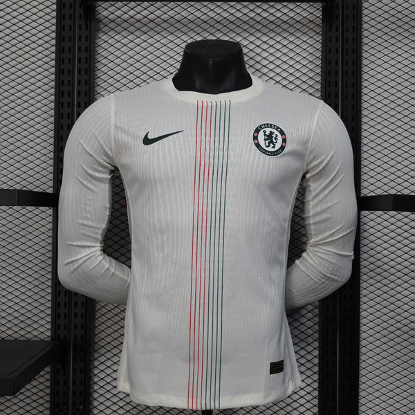 Player Version Chelsea Away Jersey 25/26 Long Sleeves Football Kit Soccer Jersey
