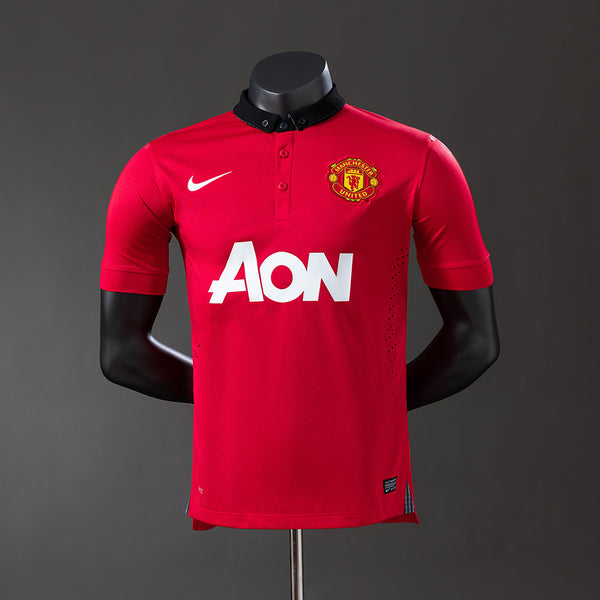 Man United Jersey 2013/14 Home Retro Football Kit Player Version