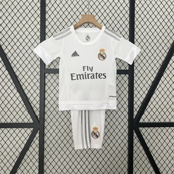 Retro Kids Real Madrid Home Jersey 15/16