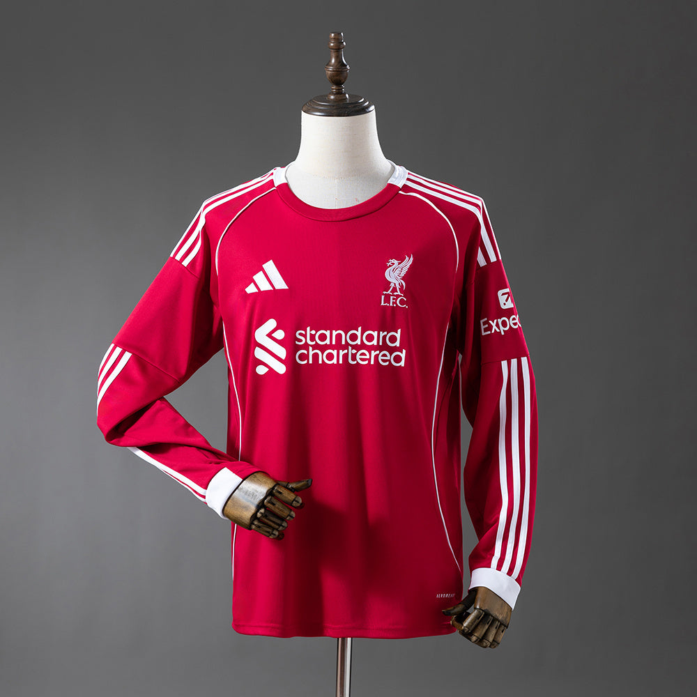 Liver Jersey 25/26 Home Football Kit Long Sleeves