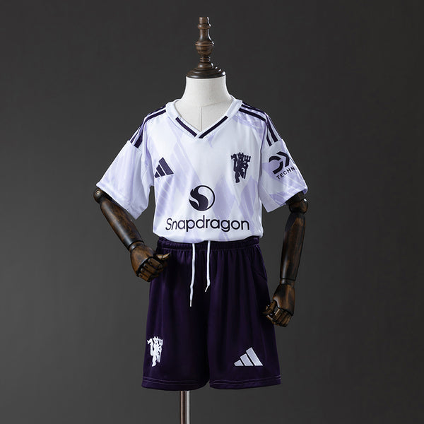 Kids Man United Jersey 25/26 Away Football Kit