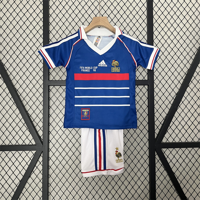 Retro Kids France Home Jersey 1998