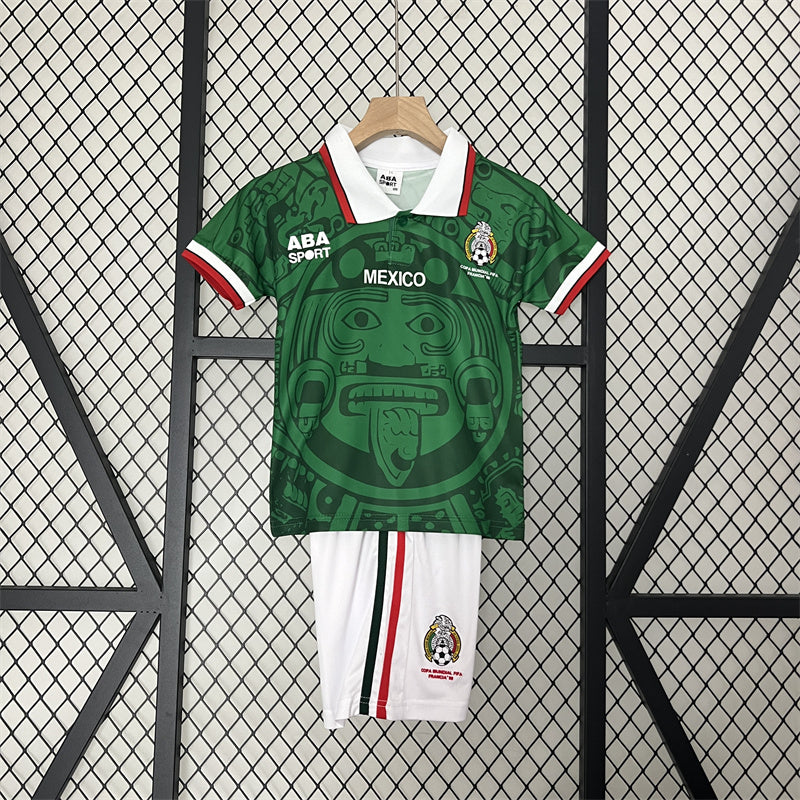 Retro Kids Mexico Home Jersey 1998
