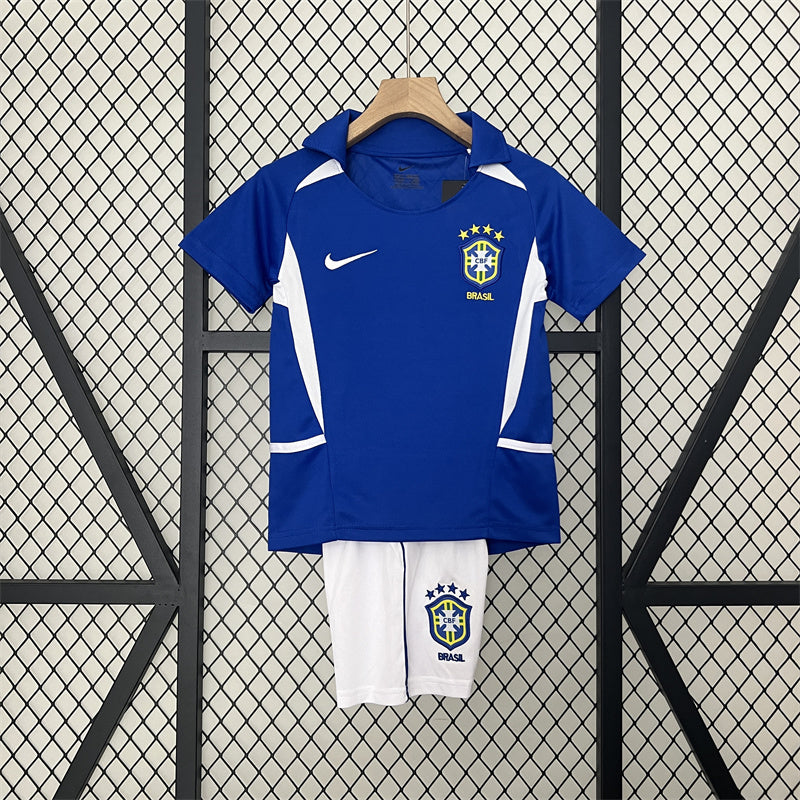 Retro Kids Brazil Away Jersey 2002