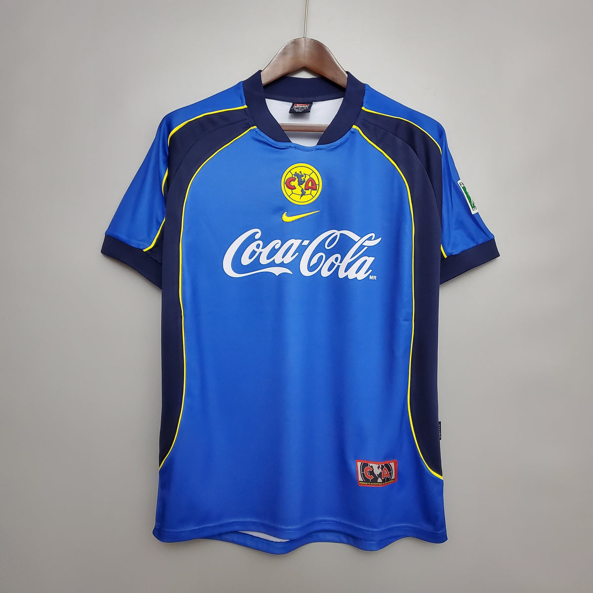 Retro Club America Jersey 2001-02 Away Blue Football Kit Soccer Jersey