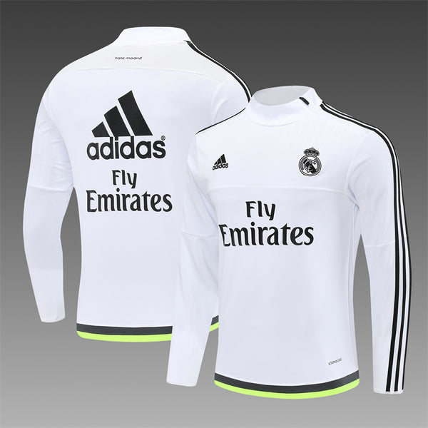 Retro Real Madrid Training Tracksuits 2015-16 Football Kit Soccer Jersey