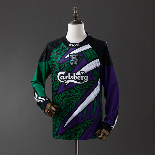 Liver Jersey 1995-96 Goalkeeper Retro Football Kit Long Sleeves