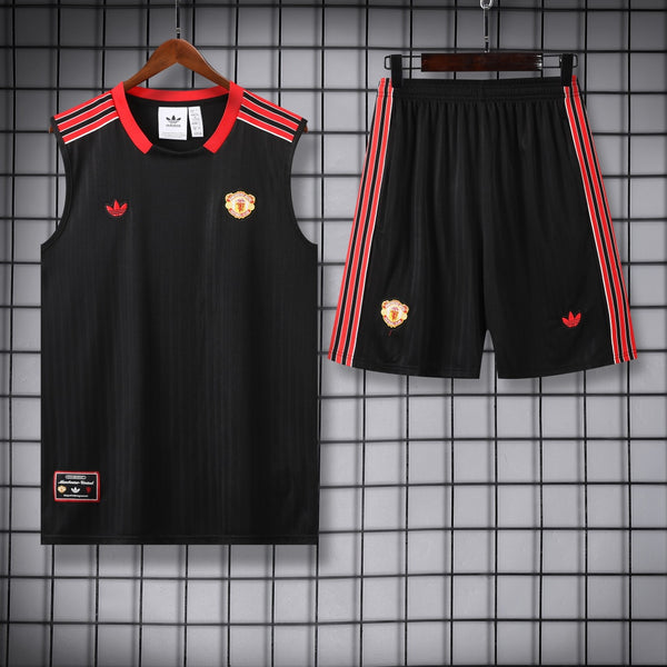 Man United Vest Set Training Tracksuits 25/26 Football Kit Soccer Jersey