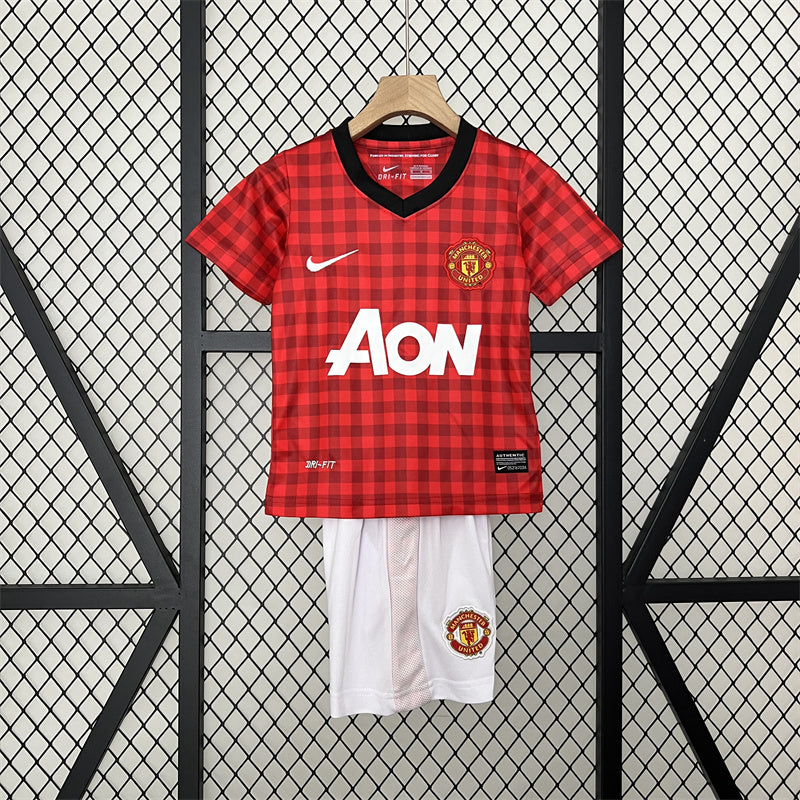 Retro Kids Man United Home Jersey 12/13