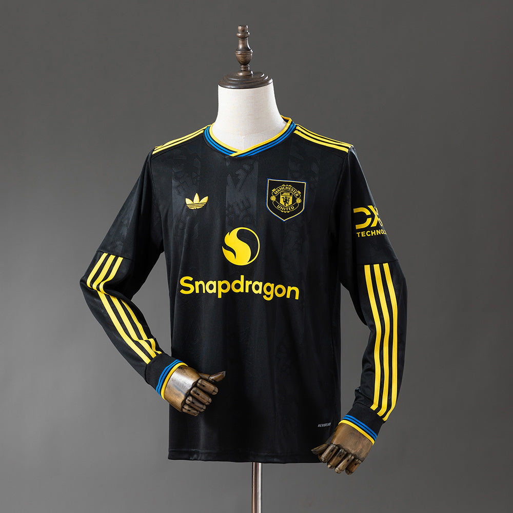 Man United Jersey 25/26 Third Football Kit Long Sleeves