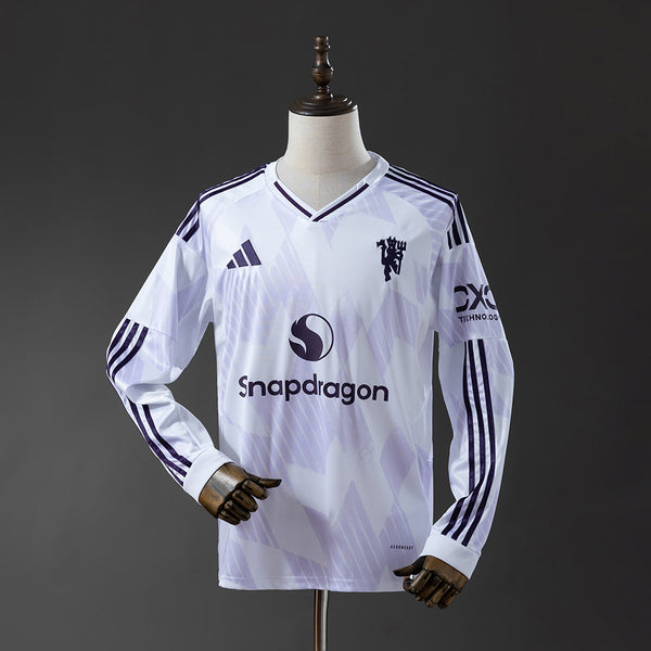 Man United Jersey 25/26 Away Football Kit Long Sleeves
