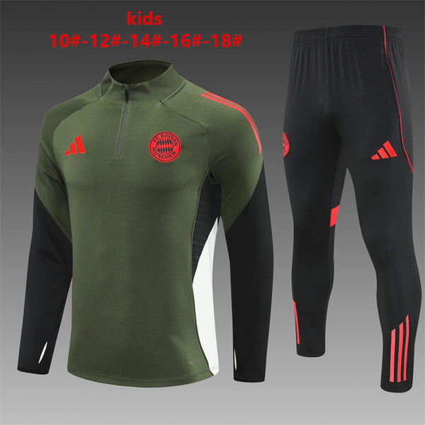 Kids Bayern Munich Training Tracksuits 25/26 Football Kit Soccer Jersey