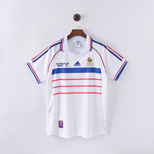 Retro France Jersey 1998 Away Football Kit Soccer Jersey