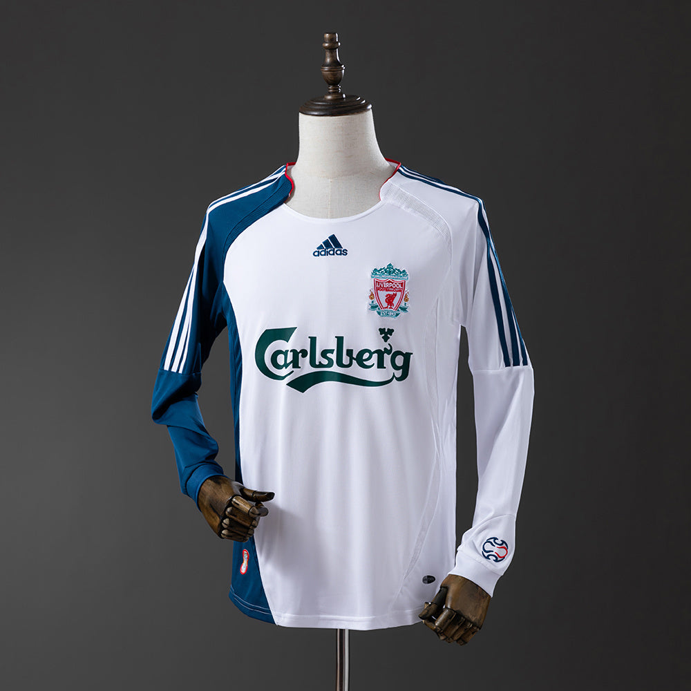 Liver Jersey 2006-07 Away Retro Football Kit Long Sleeves
