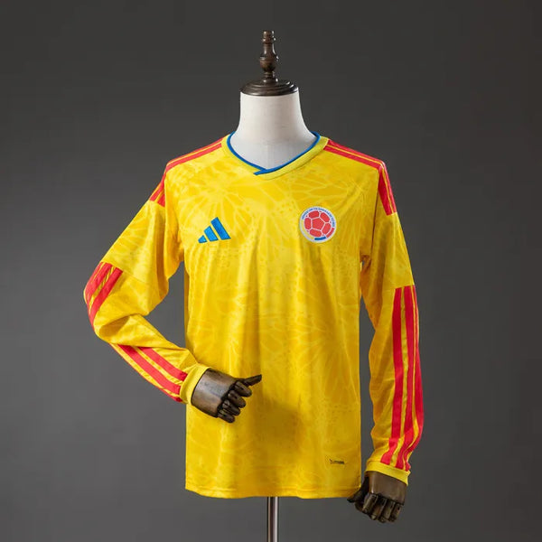 Colombia Home Jersey 2026 World Cup Long Sleeves Football Kit Soccer Shirt PalmSportss