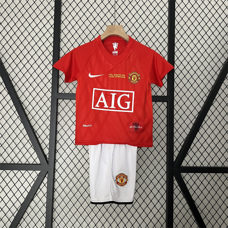 Retro Kids Man United Home Jersey 07/08