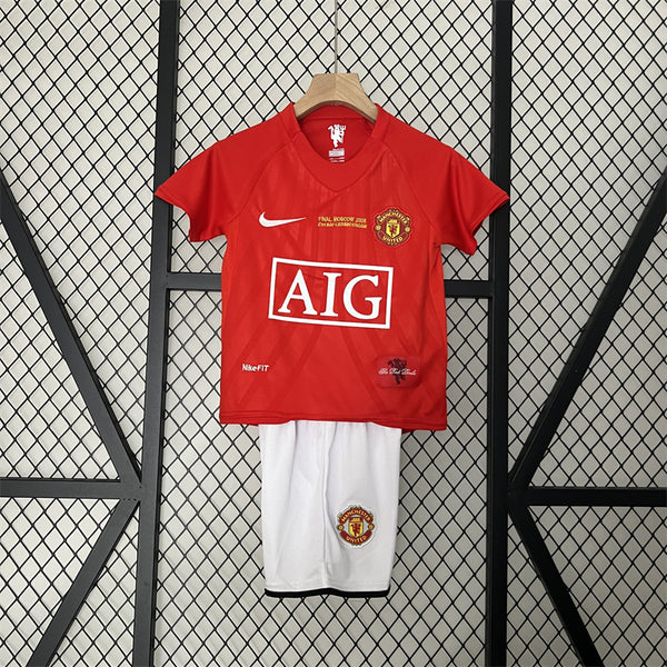 Retro Kids Man United Home Jersey 07/08